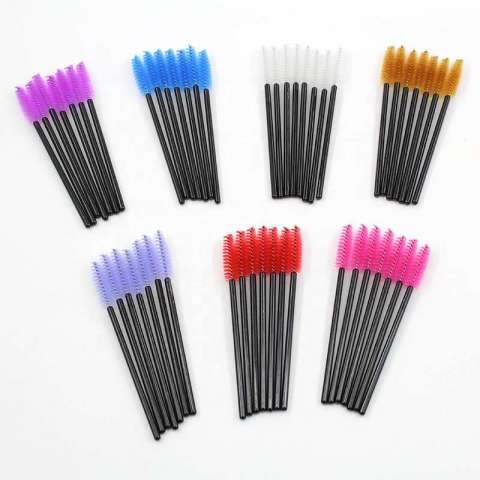 Hot Sale Colorful Lash Brush, OEM/ODM Service Private Label Eyelash Brush, Mascara Wands Eyelash Extension For Salon Beauty